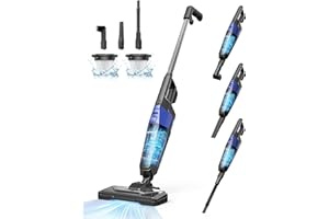 Aspiron Corded Vacuum Cleaner Floor, Small Vacuum Cleaner with 20kPa Powerful Suction & 0.88QT Dust Cup, 32ft Power Cord, 5-in-1 Handheld Lightweight Bagless Vacuum Cleaner for Home, Carpet and Floor