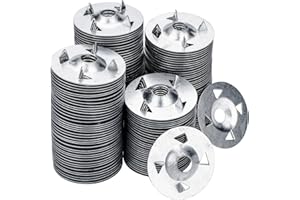 AccEncyc 150 Pcs Foam Board Fasteners Washers for Installation of Foam Board Panels 1-1/8 Inch Metal Washers for Fixing Faste