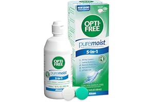 Opti-Free Puremoist Multi-Purpose Contact Lens Cleaning and Disinfecting Solution with Lens Case, 10 FL Oz (Pack of 1)