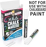 Chalky Crown Chalk Pens 5 Pack White 6 mm Liquid Chalk Markers view 4