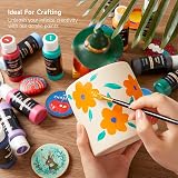 Shuttle Art Acrylic Paint Set 25 Vintage Colors 60ml Premium Bulk view 6