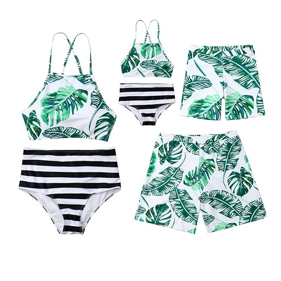 baby boy and dad matching swimwear