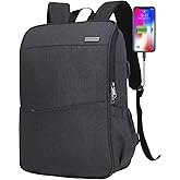 MAXTOP Laptop Backpack for Women Men College Bookbag Business Travel Backpack Water Resistant Computer Backpack with USB Charging Port Fits 15.6 Inch Laptop