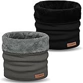 Neck Warmer Gaiter for Men Women,Winter Soft Thick Warm Fleece Lined Face Ski Mask Scarf Cold Weather Running