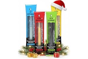 Cigtrus Quit Smoking Inhaler – Nicotine-Free, Smokeless, Natural Craving Relief & Habit Replacement for Smokers & Vapers | Supports Lung Detox | Non-Electric Variety 4-Pack