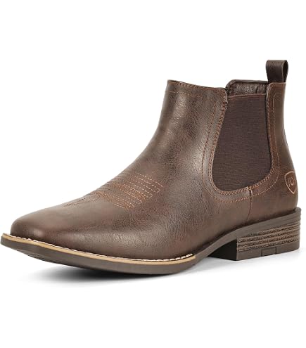 Amazon.com | Rvminyta Cowboy Boots for Men Square Toe Chelsea
