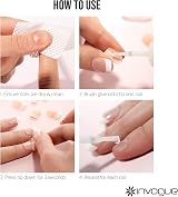 Invogue Brush On Nail Glue 10ml - Fast Application False Nail Adhesive view 4