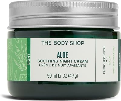 The Body Shop Aloe Soothing Night Cream 50ml Fragrance-Free for Sensitive Skin