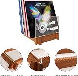 YuanDian Light Up Vinyl Record Storage Display Holder Wood Acrylic view 6