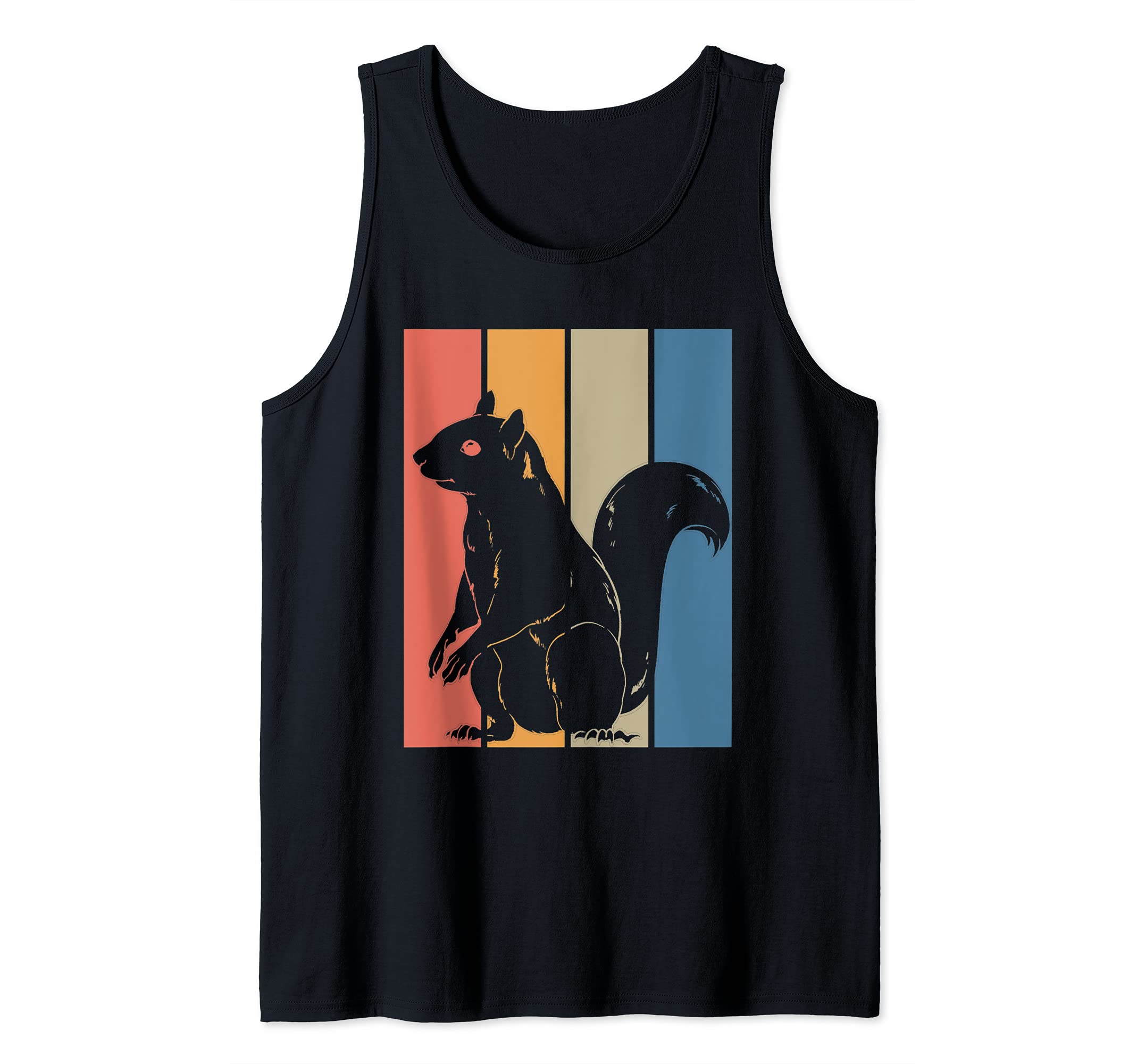 Wildlife Forest Animal Lover Forest Nature Retro Squirrel Tank Top