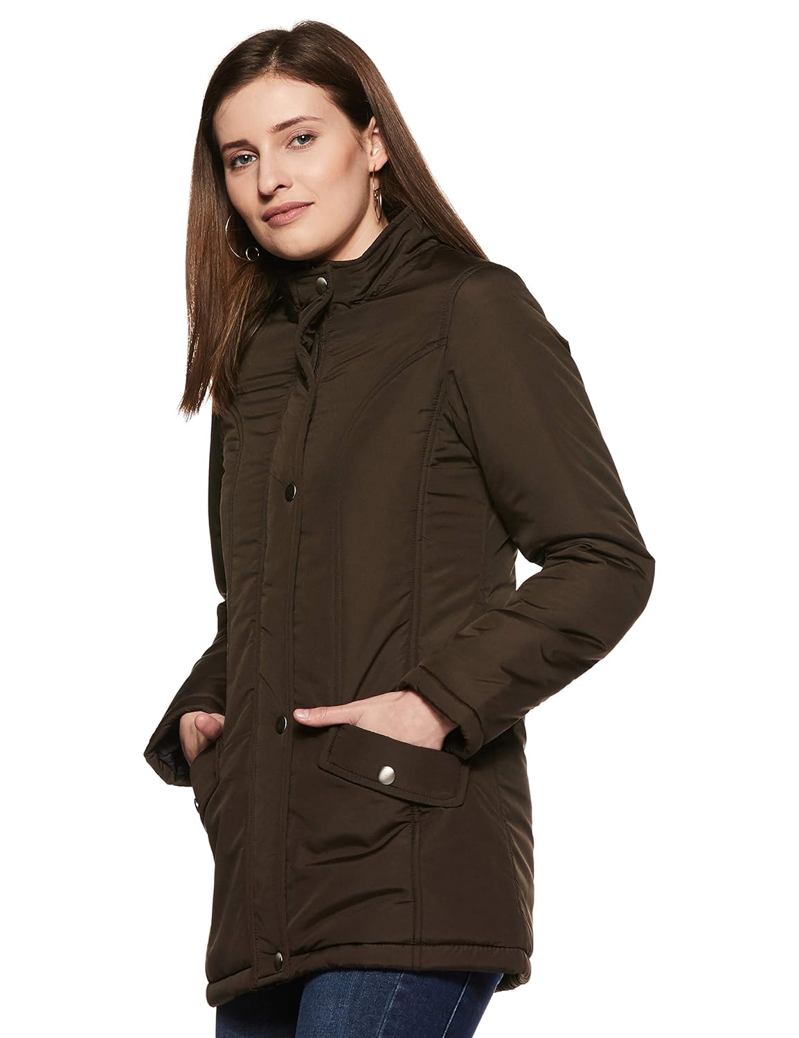 endeavor women's parka jacket brown