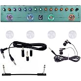M-VAVE TANK-G Multi Effects Guitar Pedal,Multi Effects Guitar Pedal,Guitar Multi Effects Processor with Amp Modeler with Footswitch Topper and 6.35mm Audio Cable