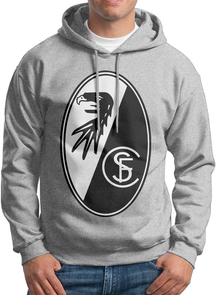 Jyurby67rgk Men SC Freiburg Logo Customized Causal 100% Cotton Hoodies