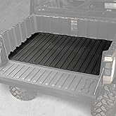 AUPOWER Cargo Bed Mat for Polaris Ranger 1000/1000 XP/1000 XP Crew/Kinetic 2018-2026, UTV Cargo Truck Rear Slush Liner, All Weather TPE Material Protection Accessories, Black, 1PC