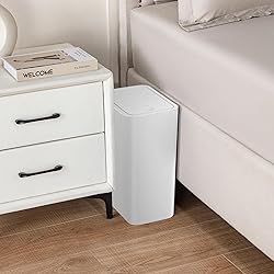TIPGO Bathroom Trash Can with Lid, 4 Gallon / 15