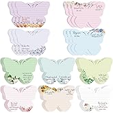 Thenshop 30 Pcs Church Christian Sticky Notes Bulk for Women Church Christian Gifts Religious Prayer Butterfly Notepads Bulk for Message Reminder Schedules Office Supplies Mother Gifts