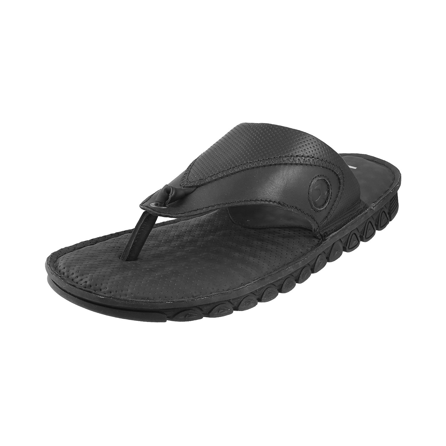 mochi black thong sandals