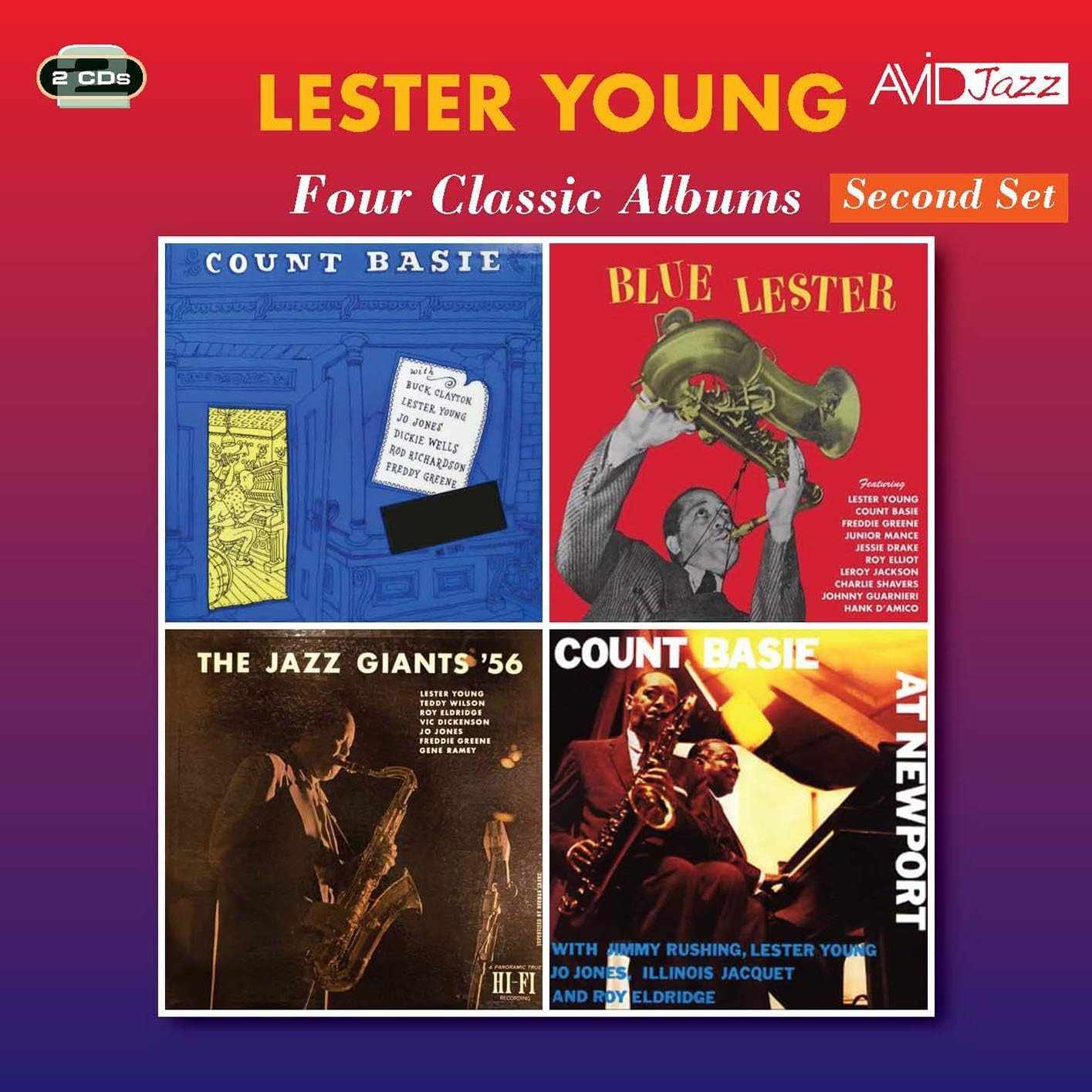 Four Classic Albums (Count Basie Kansas City Seven & Lester Young Quartet / Blue Lester / The Jazz Giants 56 / Count Basie At Newport)