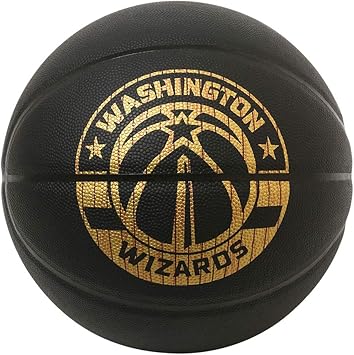 Amazon Spalding スポルディング バスケットボール ハードウッドシリーズ ウィザーズ 76 719j ブラック ゴールド 7号球 バスケ バスケット Spalding スポルディング スポーツ アウトドア