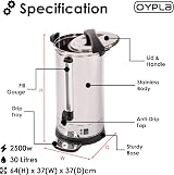 Oypla Electrical 30L Catering Hot Water Boiler Tea Urn Coffee view 2