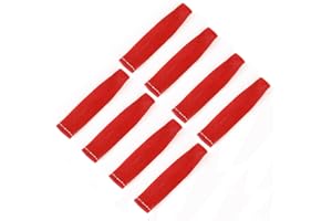 CVILL Spark Plug Wire Heat Shield - 8-Piece 6-Inch 2500°F Spark Plug Heat Shield Sleeve for LS1 / LS2 SBC BBC 350 454 Automotive Trucks (red)