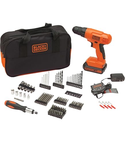 Amazon.com: BLACK+DECKER - 18 V Li-Ion Cordless Drill with Charger