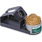 YIHUA D-2 Soldering Iron Holder, Heat-resistant Tip Cleaner with Brass Wool Tip Cleaner and Cleaning Sponge for Stable Soldering Iron Storage and Cleaning