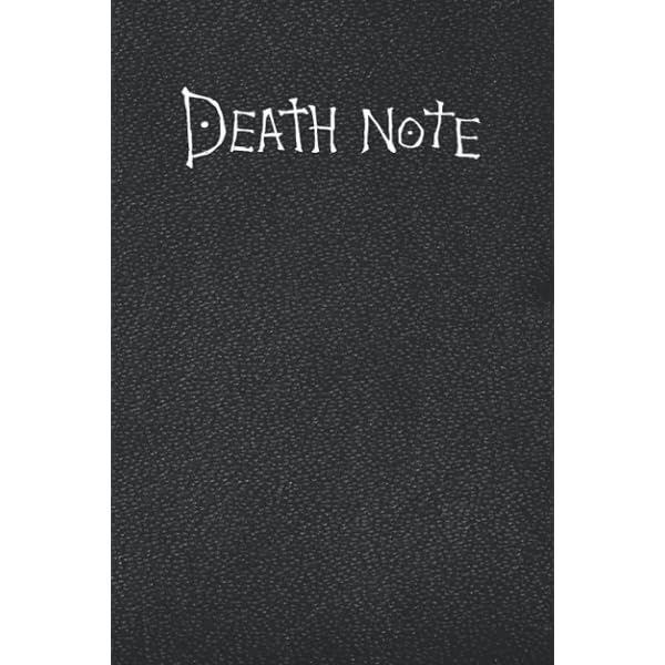 Amazon Com Death Note Notebook Inspired From The Real Death Note From The Anime With How To Use Rules And Well Organized Pages 6 X 9 100 Pages Lined Or