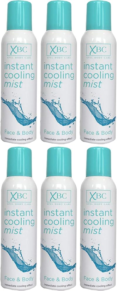 Xpel XBC Instant Cooling Face and Body Mist 150ml Pack of 6