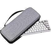 Hyekit 60% 65% Keyboard Case, Hard Shell Travel Carrying Bag for 60/64/68 Key Magnetic Mechanical Gaming Keyboard, Compatible with Madlion MAD60/68, Aula Win60/68, RK61/R65, MageGee Mini