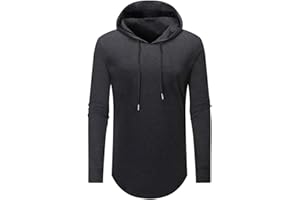 Aiyino Men's S-5X Long Sleeve Fashion Athletic Hoodies Sport Sweatshirt Hip Hop Pullover