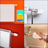 LJAPPLIED Thermostatic Radiator Head 2 Pack M30x1.5 TRV Valve Replacement White view 7