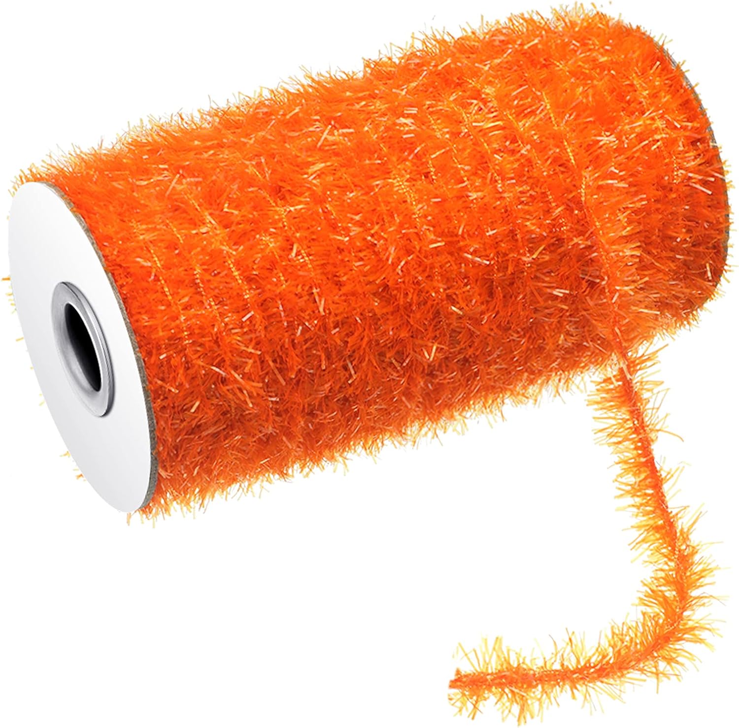 Wreaths, Garlands & Swags - 50 Yards Christmas Tinsel Garland Thin Glitter Tinsel Metallic Holiday Tinsel Garland Twist Tinsel Garland Decoration for Christmas Tree Birthday Party Wedding Decorations Supplies (Orange)