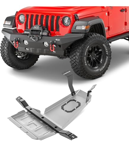 Westin Textured Black Transmission Pan Skid Plate For Jeep Wrangler JL 2dr/4dr 2018-2025 - View #4