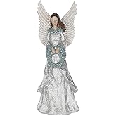 Melrose International Winter Angel Figurine with Wreath 18.5" H