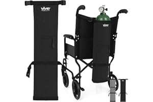 VIVE MOBILITY Vive Oxygen Tank Holder for Wheelchair - Portable Medical Cylinder Backpack for Travel - Carrier Accessories Bag for Walker, Rollator, Scooter - Case Fits Canister Sizes M2, M4, M6, M9, C, D, E