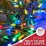 The Christmas Workshop 75280 200 Multicoloured LED Fairy Lights 22.9m view 5