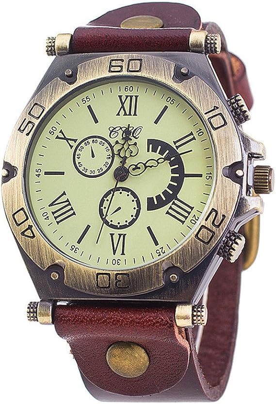 Amazon 腕時計 メンズ レトロ アナログクオーツ 時計 ローマ数字 文字盤 ビジネス ウオッチ おしゃれ カジュアル ドレス時計 男女兼用 学生 安い スポーツ 腕時計 人気 Watch 活動 受験 誕生日 お祝い プレゼント メンズ腕時計 腕時計 通販