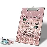 LOWORO Plastic Clipboard, Stardard A4 Letter Size