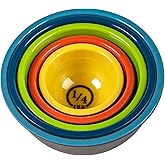 Prepara Two-Tone Melamine Pinch Bowl, Set of 5, Multicolored