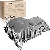 A-Premium Engine Oil Pan Sump with Drain Plug Compatible with Ford F-150 2011-2023, Expedition 2015-2024, Mustang 2011-2017, 