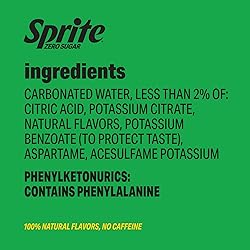 Sprite Zero Sugar Lemon Lime Diet Soda Pop Soft