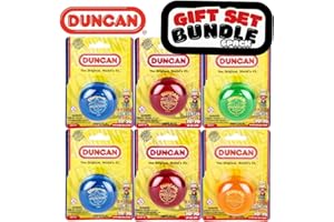 Duncan Toys Imperial Yo-Yo (6-pc), Beginner Yo-Yo with String, Steel Axle and Plastic Body, Assorted Colors