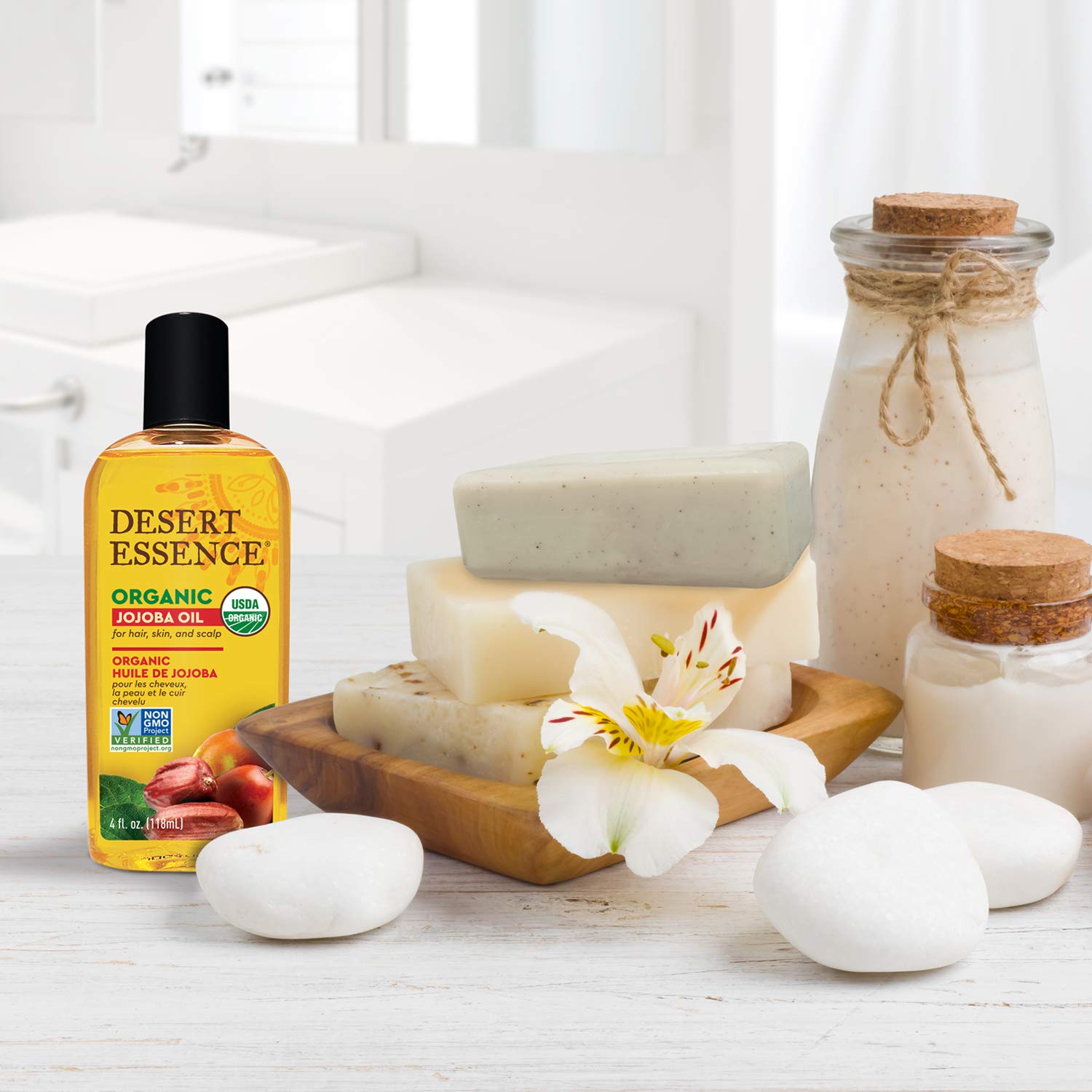 Desert Essence Organic Jojoba Oil 4 Fl Oz Moisturizer for Face