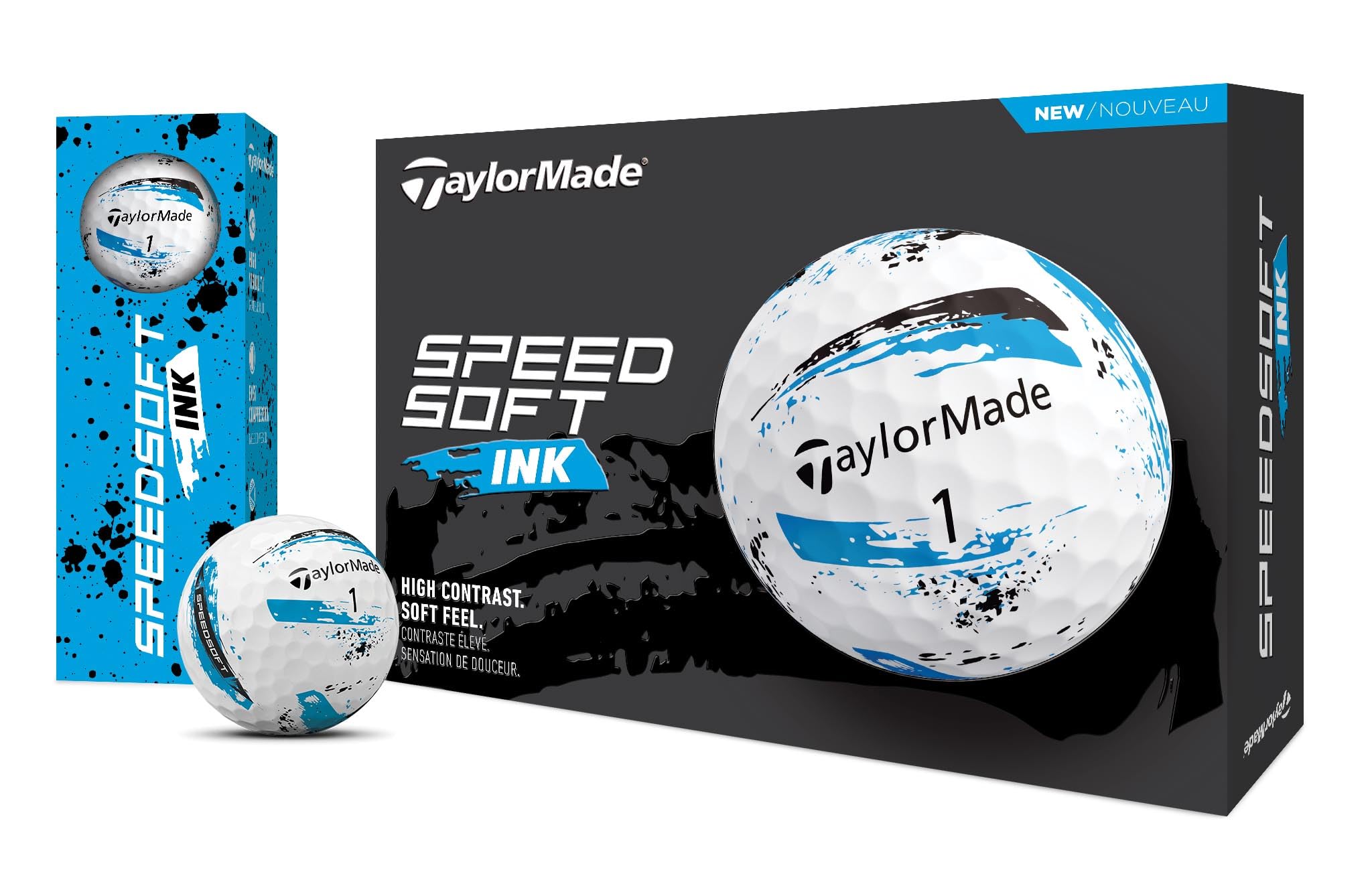 TaylorMade SpeedSoft Golf Balls, Maximum Distance with Ultra-Soft Feel, Perfect for Off The Tee and Around The Green