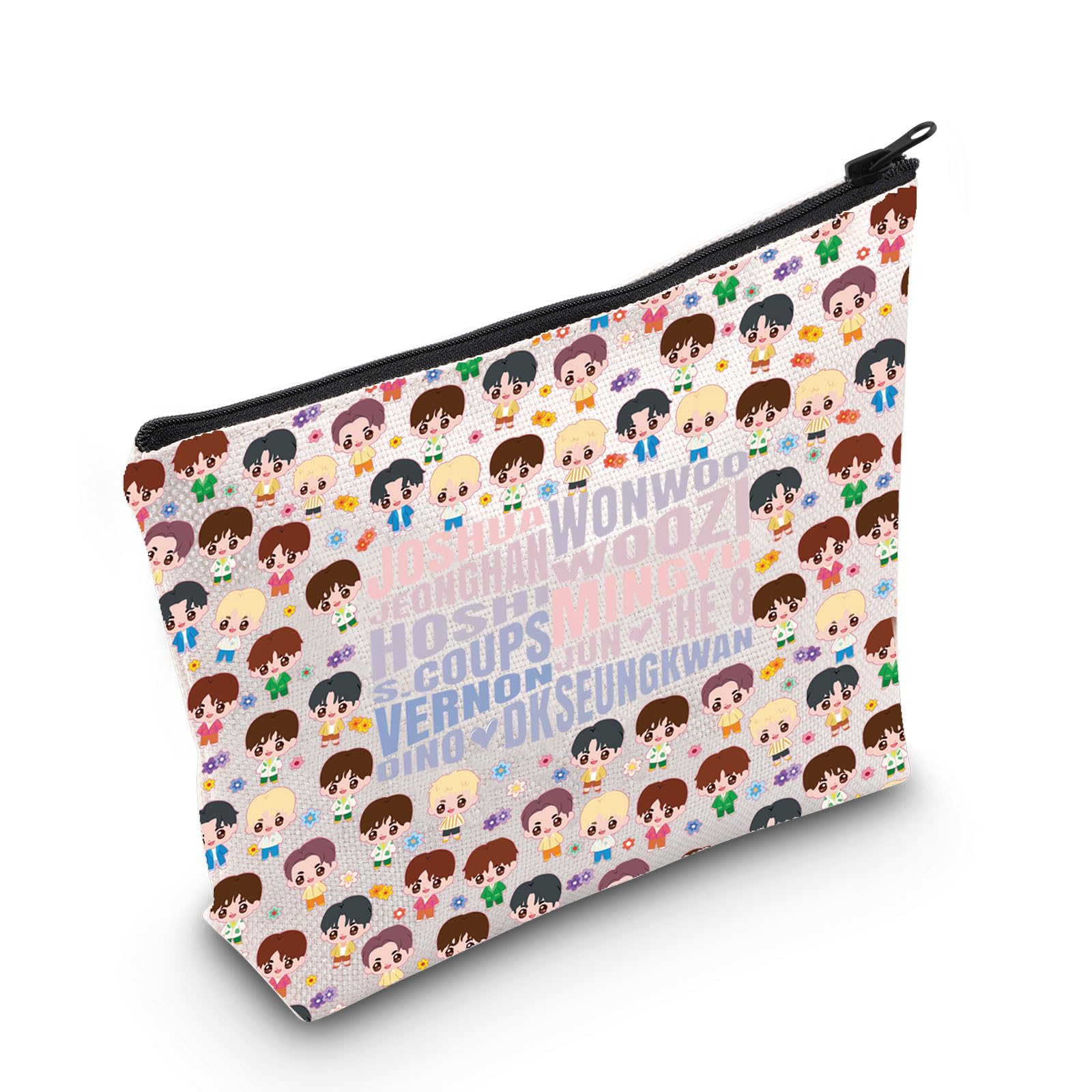 WZMPA Korean Band Makeup Bag Cartoon Lover Gift Korea Album Zipper Travel Bag Band Merchandise, Joshua, Fit