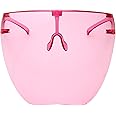 zeroUV - Protective Face Shield Full Cover Visor Glasses/Sunglasses (Anti-Fog/Blue Light Filter) (Pink)