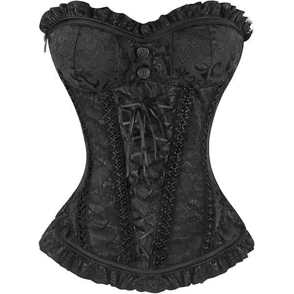 Amazon.com: KylaBess Women's Overbust Faux Leather Corset