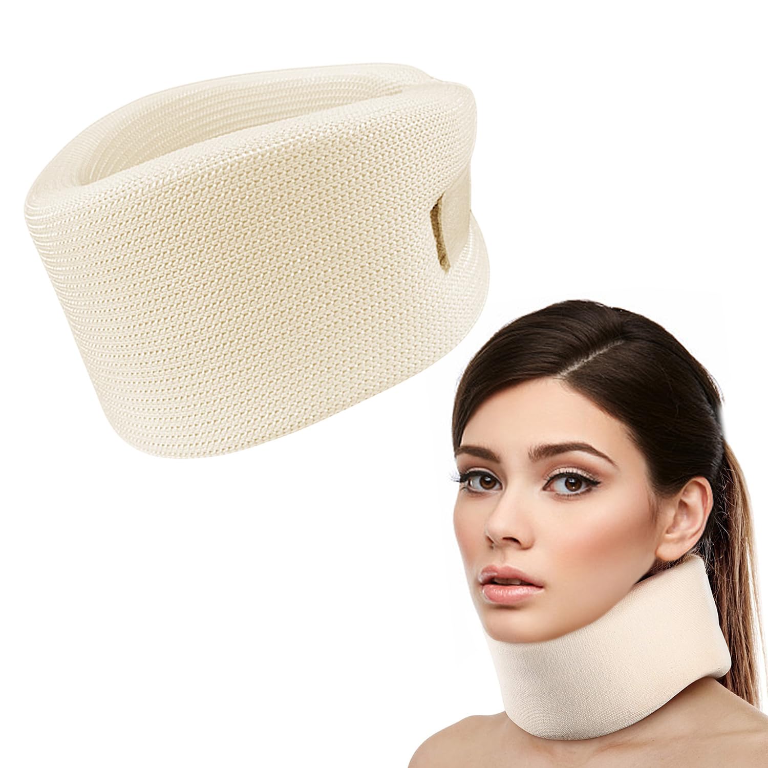 1 Piece Neck Brace, Neck Support Collar, Neck Collar Support, Cervical Spine Collar Collar, Soft Sponge Neck Collar, Cervical Spine Fixed Brace Protection, Neck Support Tool, Neck Support