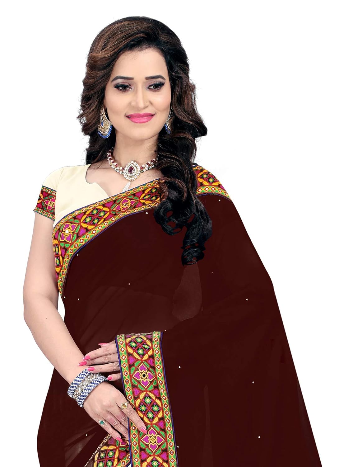 riva enterprise women's georgette saree